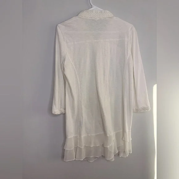 April Cornell Nostalgia Cream Lace Blouse XS - Picture 11 of 11